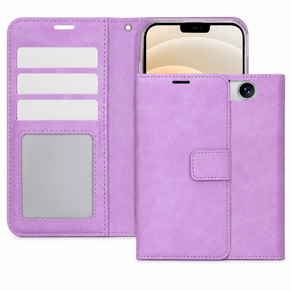 Purple Photo ID Wallet Case for Apple iPhone 17e and iPhone 16e
