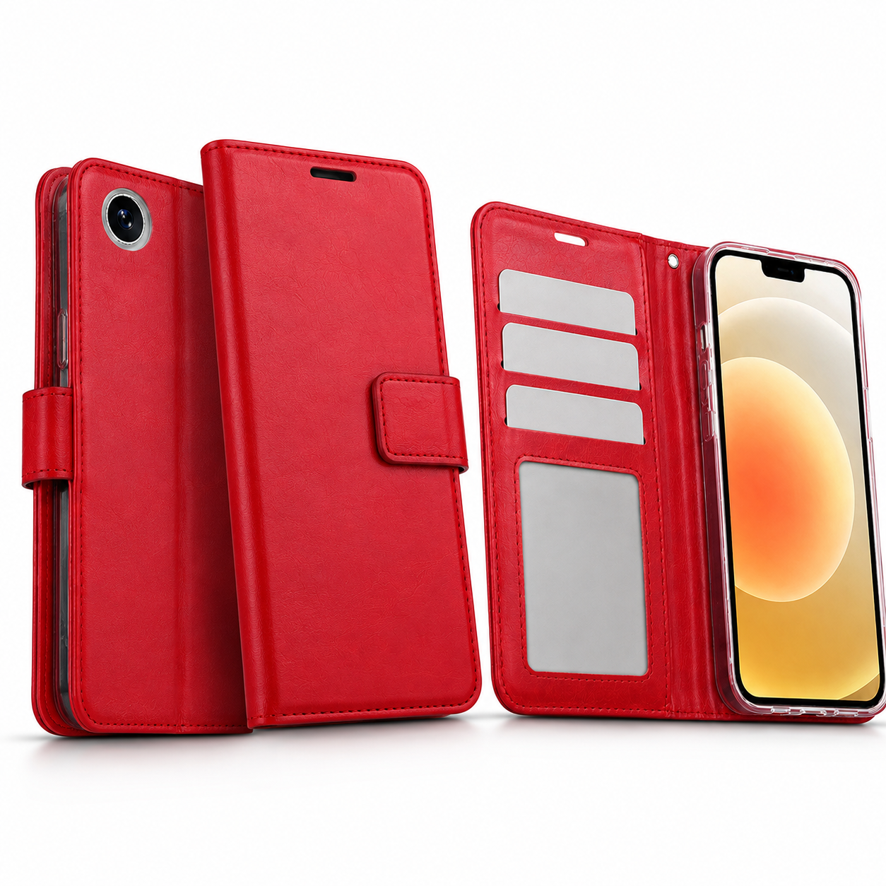 Phone cover store Canada – Red Photo ID Wallet case