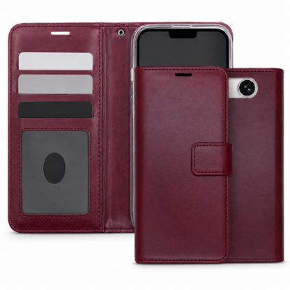 Wine Photo ID Wallet Case for Apple iPhone 17e and iPhone 16e