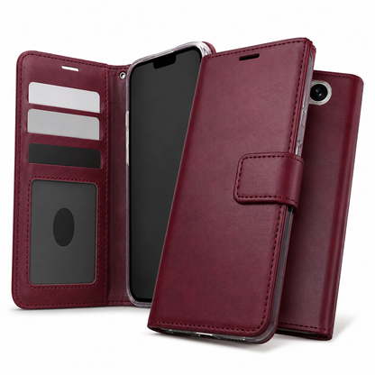 Wine diary-style phone cover for iPhone 17e and iPhone 16e