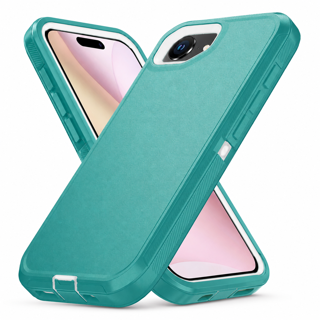 Teal rugged phone cover for Apple iPhone 17e and iPhone 16e
