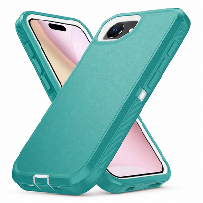 Teal rugged phone cover for Apple iPhone 17e and iPhone 16e
