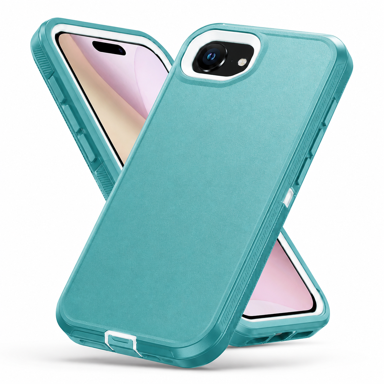 Buy iPhone cases online Canada – Teal Triple Protection case
