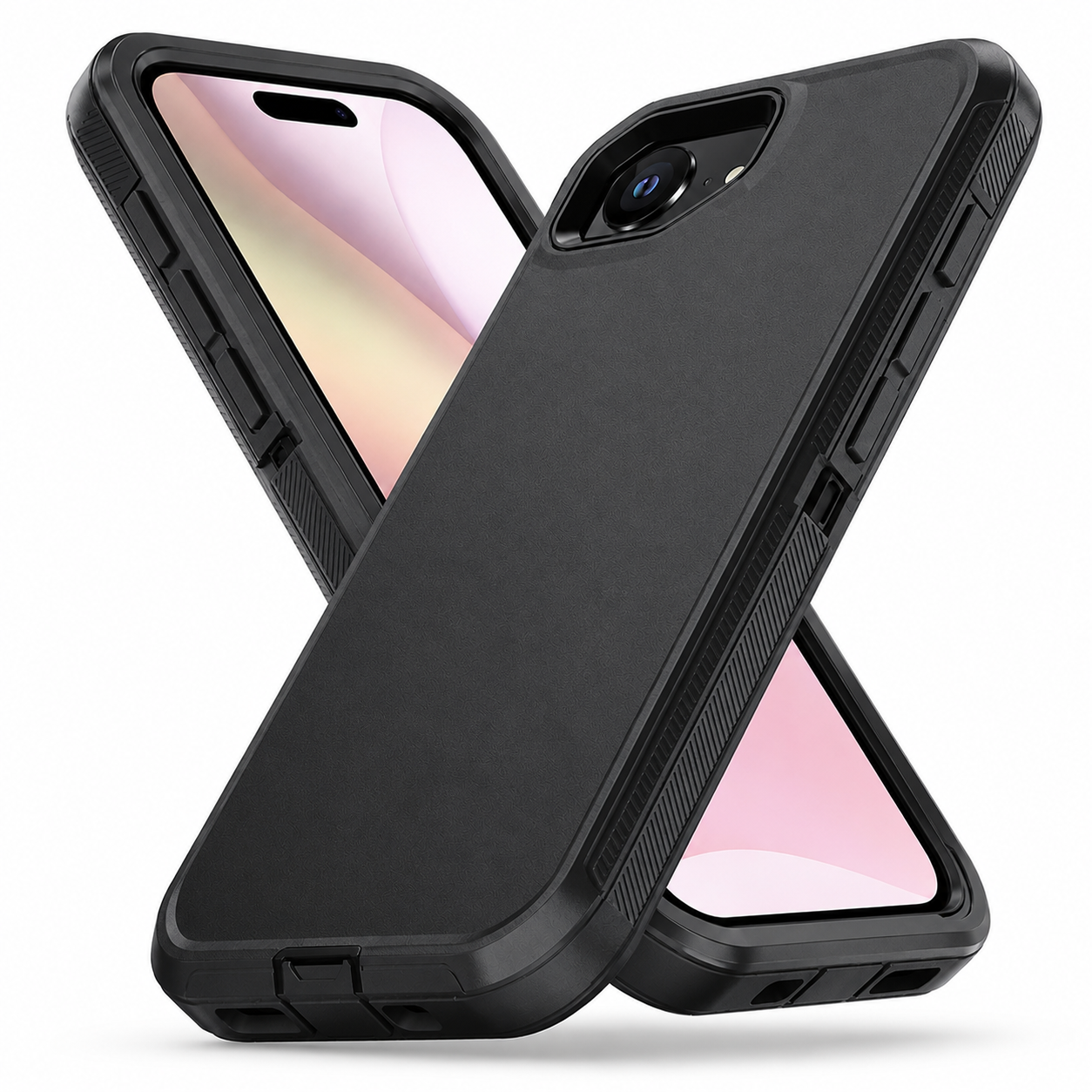 Black Triple Protection Case for Apple iPhone 17e and iPhone 16e