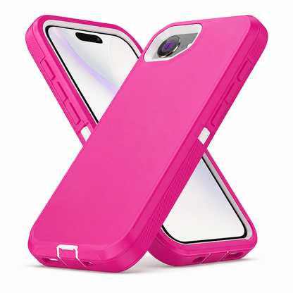 Hot Pink Triple Protection Case for Apple iPhone 17e and iPhone 16e