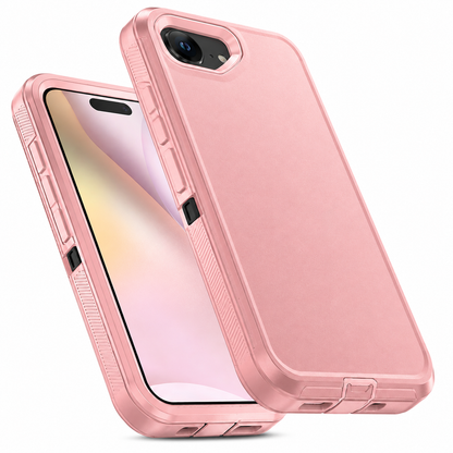 Rose Gold rugged phone cover for iPhone 17e and iPhone 16e