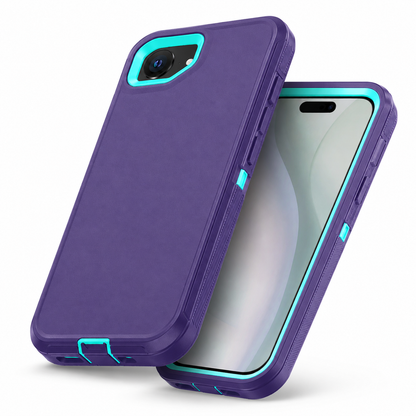 Purple Triple Protection Case for Apple iPhone 17e and iPhone 16e