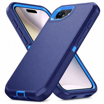 Navy rugged shockproof phone cover for iPhone 17e and iPhone 16e
