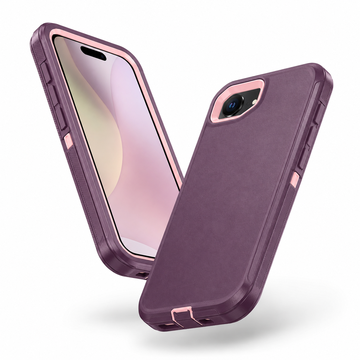 Buy iPhone cases online Canada – Pink Rose Triple Protection case