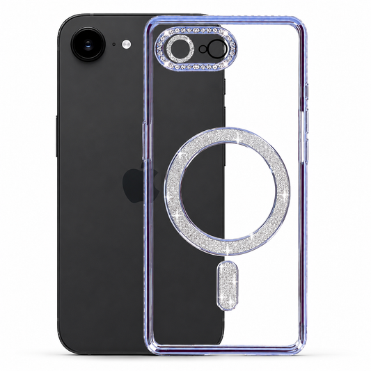 Glitter Electroplated MagSafe Case for Apple iPhone 17e - Blue