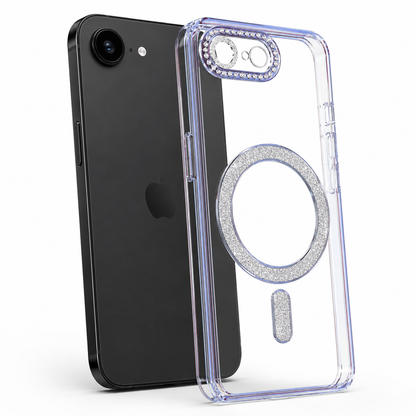 Glitter Electroplated MagSafe Case for Apple iPhone 17e - Blue