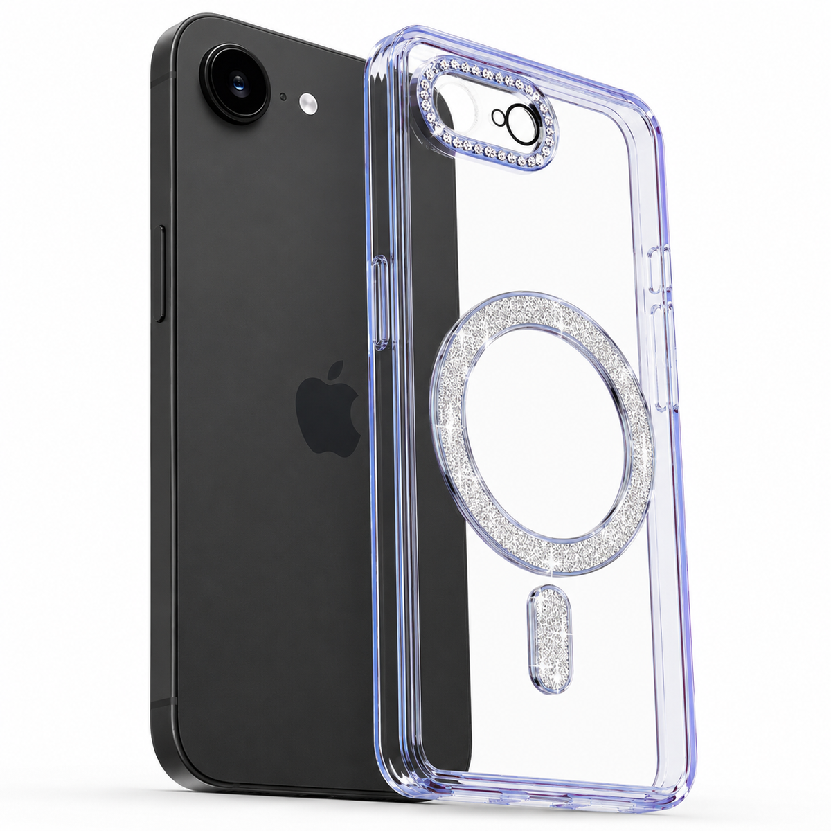 Glitter Electroplated MagSafe Case for Apple iPhone 17e - Blue
