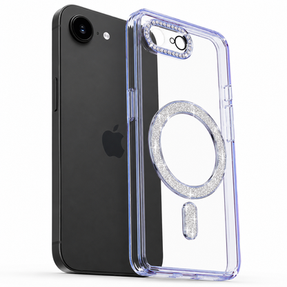 Glitter Electroplated MagSafe Case for Apple iPhone 17e - Blue