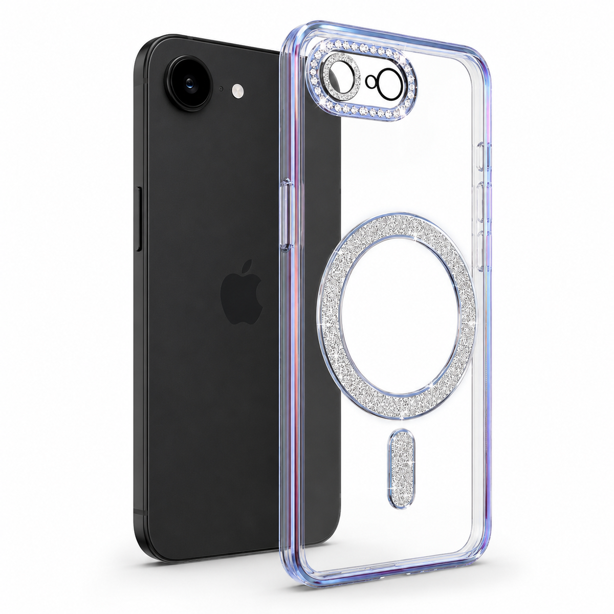Glitter Electroplated MagSafe Case for Apple iPhone 17e - Blue