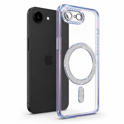 Glitter Electroplated MagSafe Case for Apple iPhone 17e - Blue