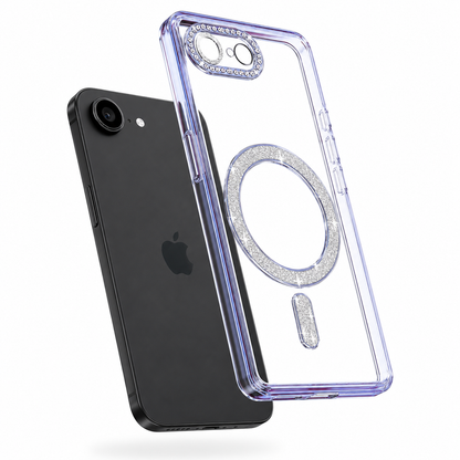 Glitter Electroplated MagSafe Case for Apple iPhone 17e - Blue