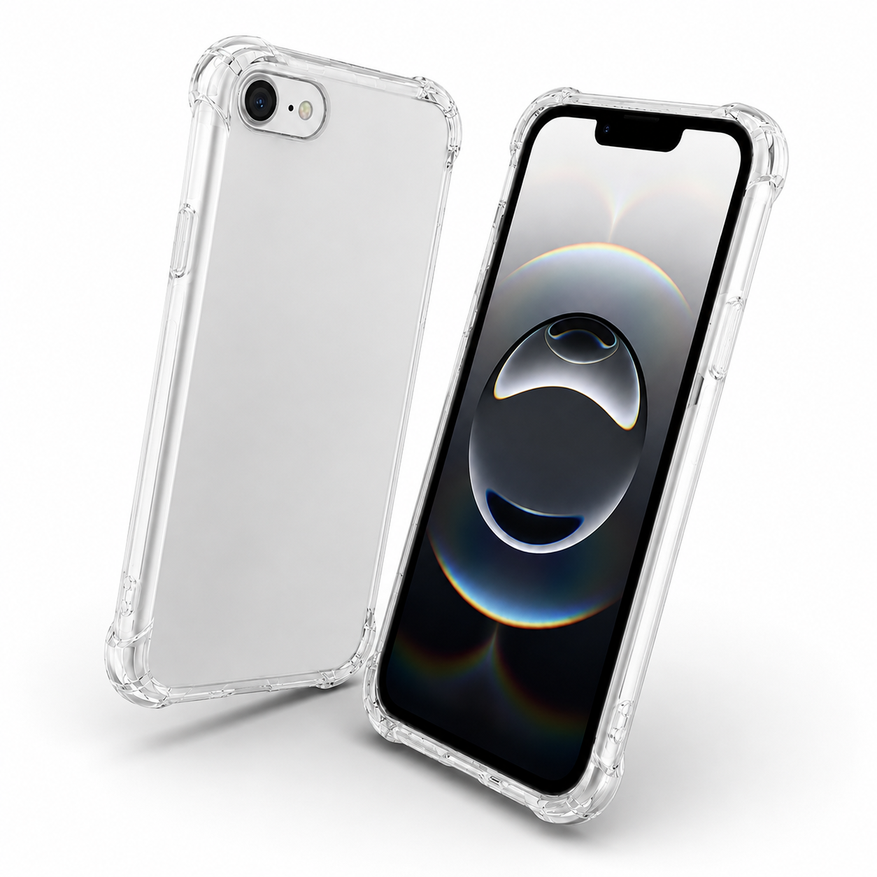 Clear shockproof soft edge phone cover for iPhone 17e and iPhone 16e
