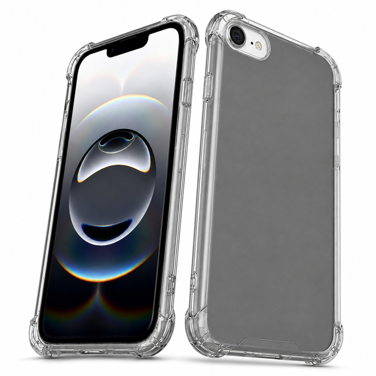 Smoke transparent protective phone cover for iPhone 17e and iPhone 16e