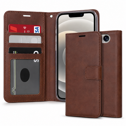Brown Photo ID Wallet Case for Apple iPhone 17e and iPhone 16e
