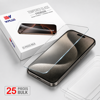 WPLUS bulk clear screen protector pack for iPhone 17e and iPhone 16e
