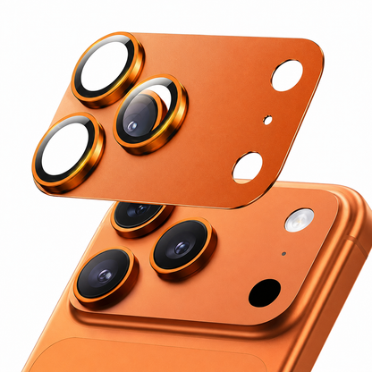 SP Orange Aluminum Camera Lens Protector for Apple iPhone 17 Pro with Scratch Resistant Camera Protection