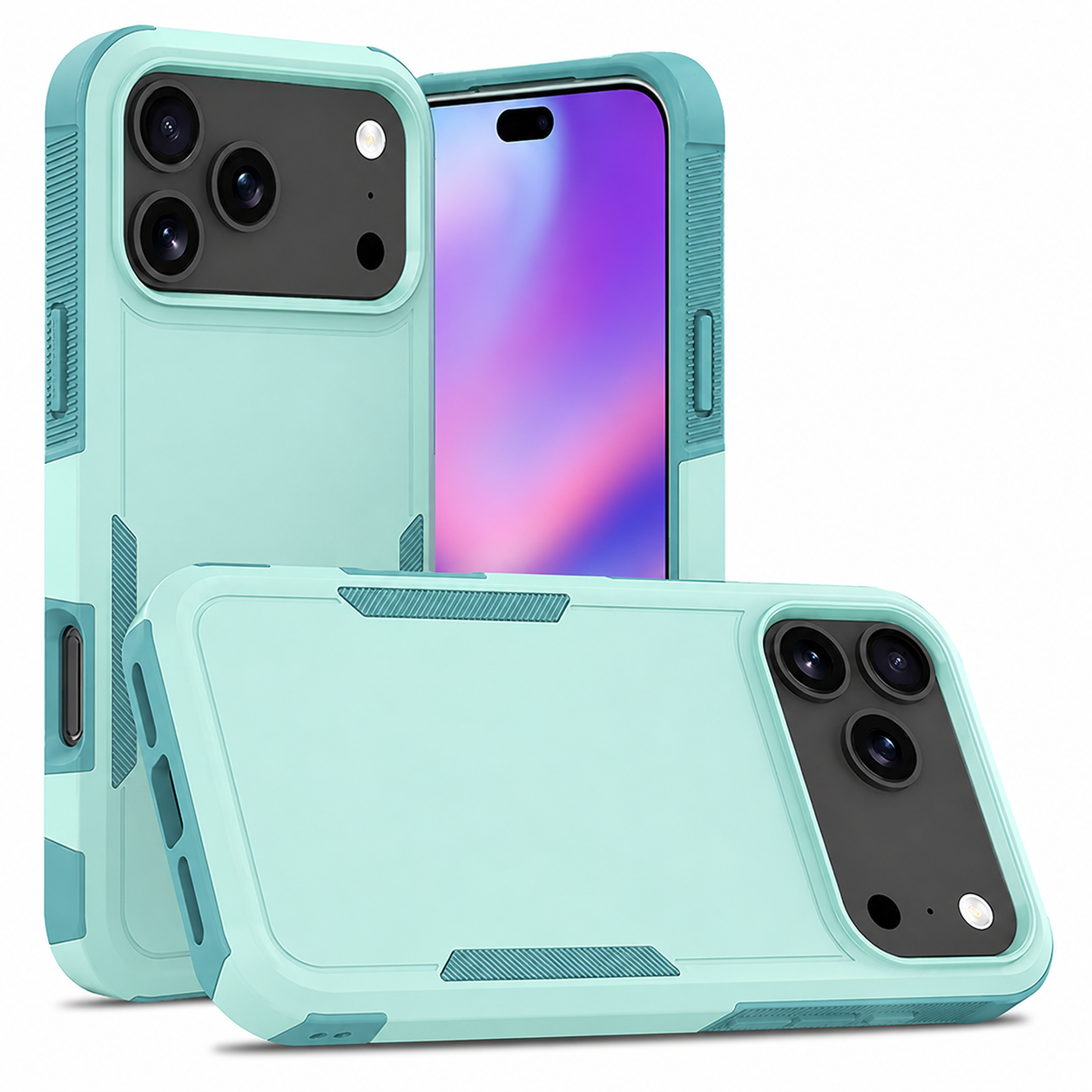 Teal iPhone 17 Pro Max Case, Slim Protective Phone Case, Shockproof Mobile Cover