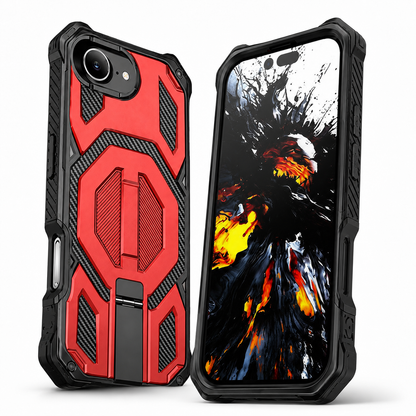 Best rugged phone case for drop protection iPhone 17e and 16e – rear three-quarter view