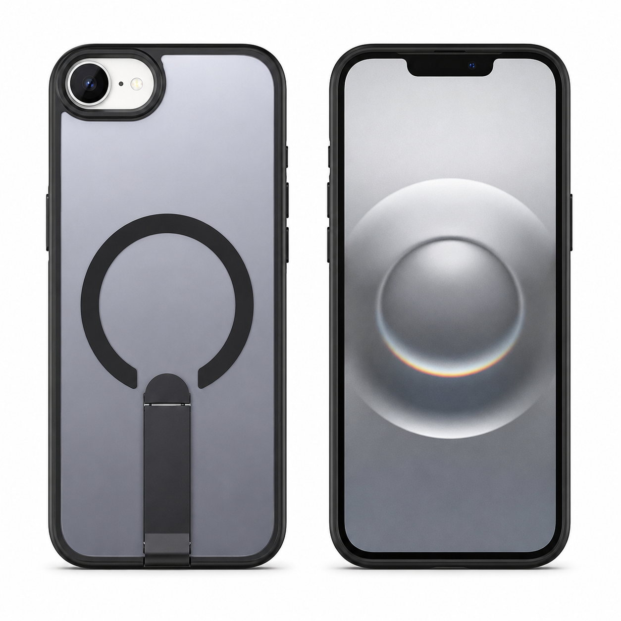 OTCR Black MagSafe iStand Case for Apple iPhone 17e and 16e – iPhone cases Canada
