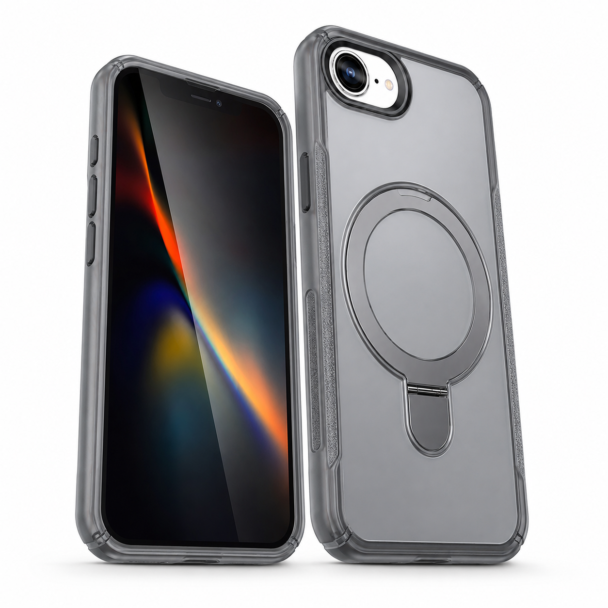 Apple iPhone 17e and 16e grey MagSafe case side view – buy mobile covers online Canada