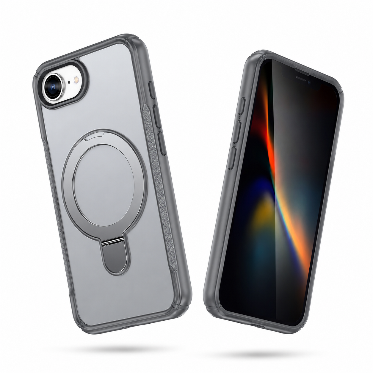 Grey shockproof mobile cover for iPhone 17e and 16e – durable phone cases Canada
