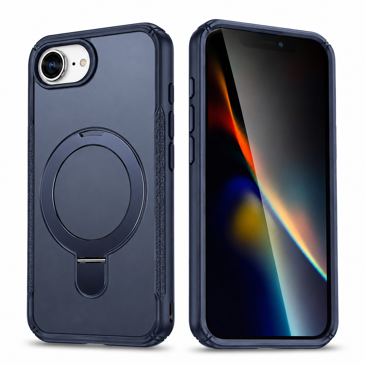 Blue shockproof mobile cover for iPhone 17e and 16e – durable phone cases Canada
