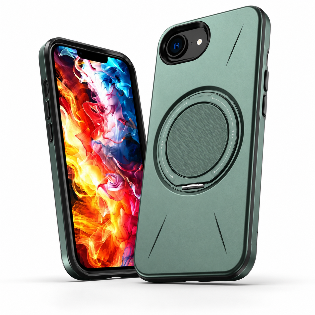 Apple iPhone 17e and 16e green MagSafe case with camera protection – buy phone cases online Canada