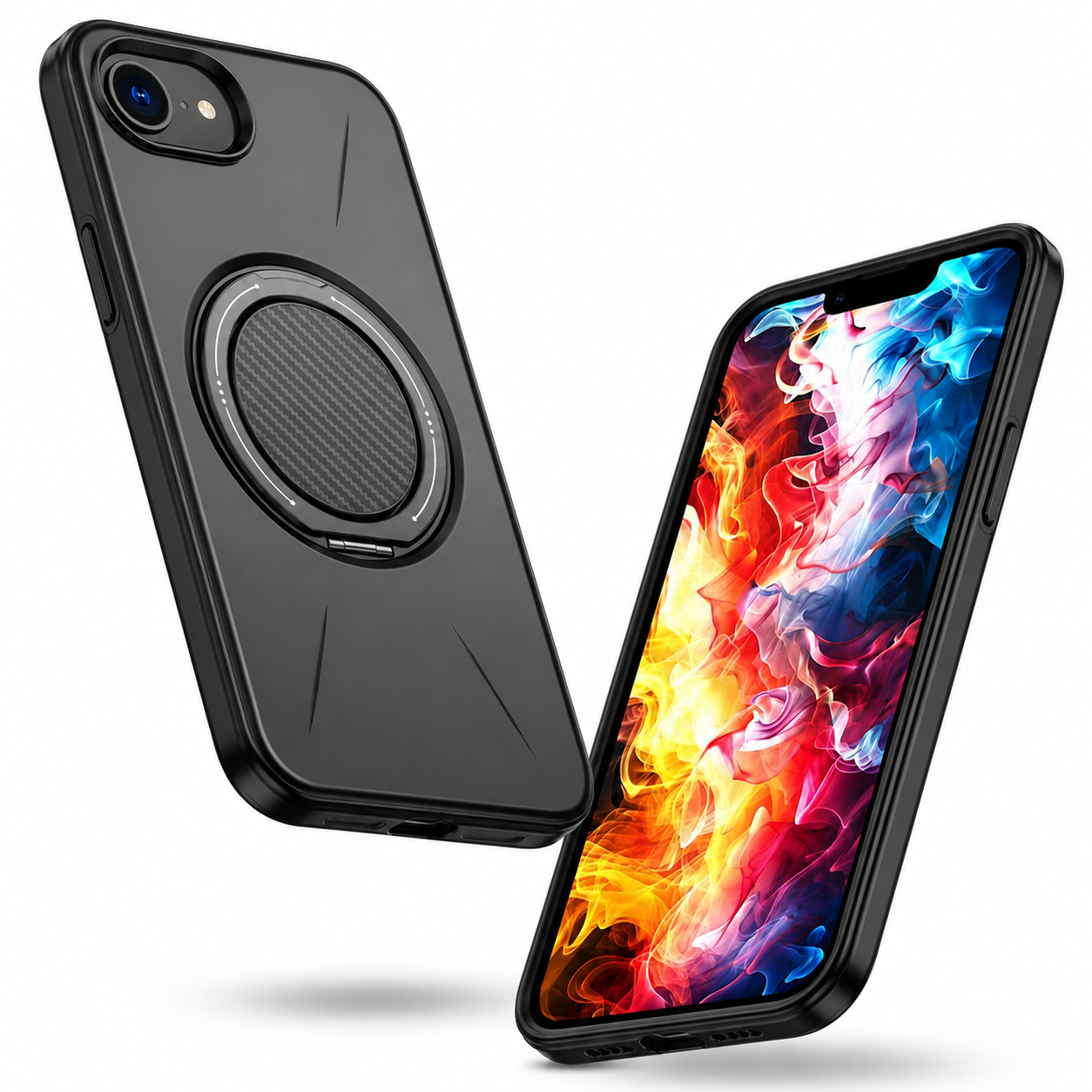 iPhone 17e and 16e black MagSafe ring protective cover – best iPhone case for protection Canada