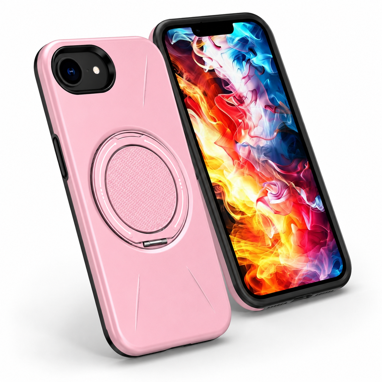 Slim pink MagSafe Forge Ring phone cover for iPhone 17e and 16e – smartphone accessories Canada