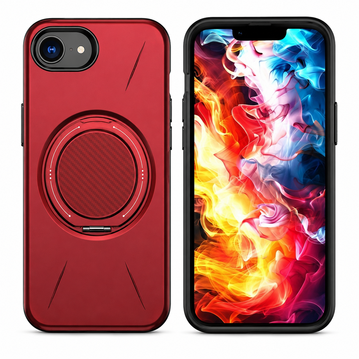 Red MagSafe Forge Ring Case for Apple iPhone 17e and 16e – iPhone cases Canada