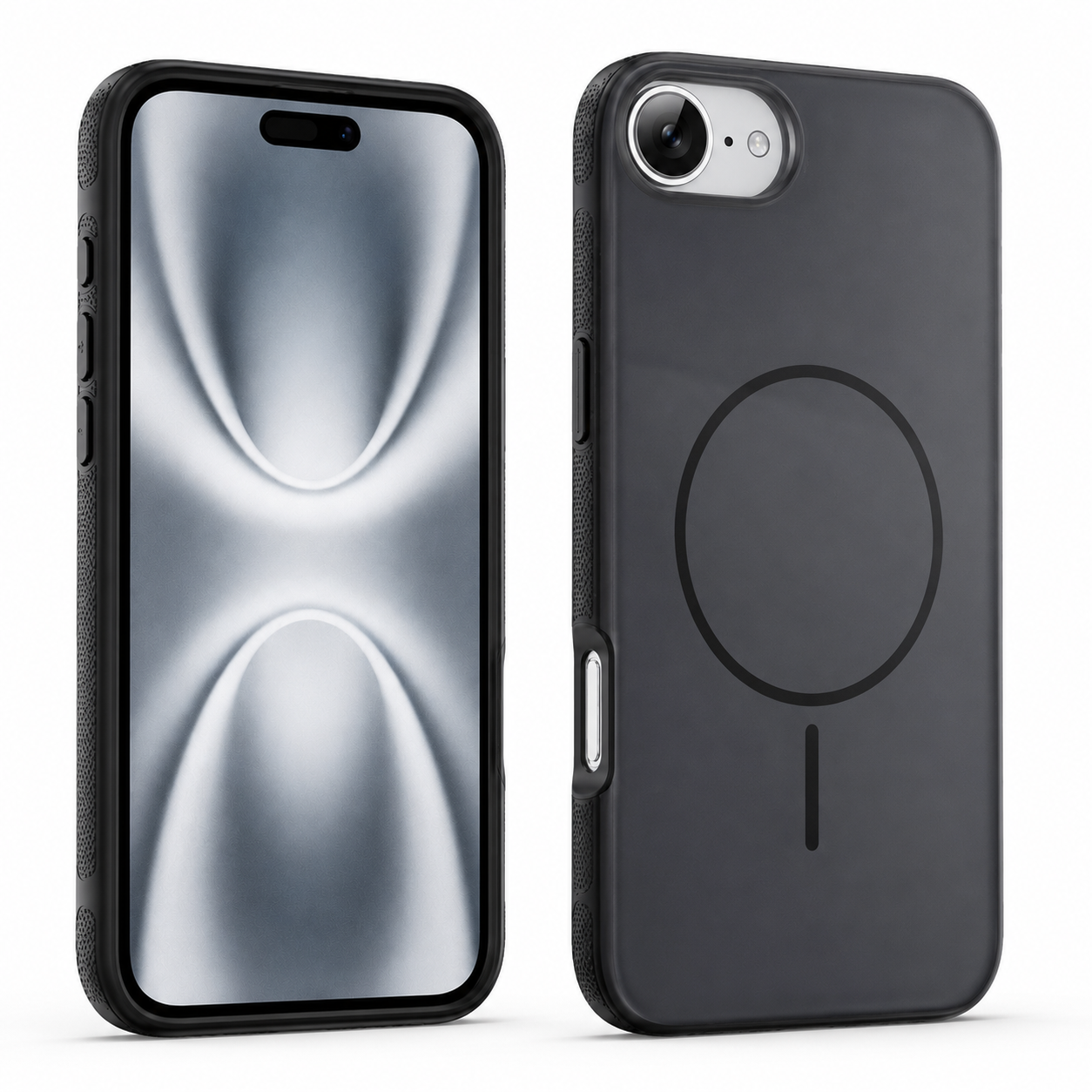 Black MagSafe protective mobile cover for Apple iPhone 17e and 16e – durable phone cases Canada