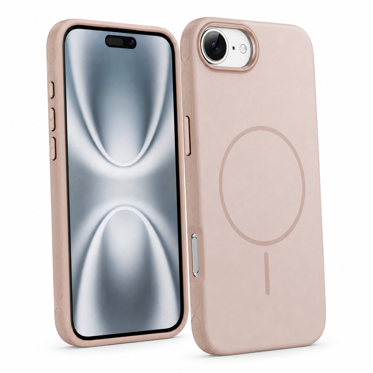 Slim rose gold MagSafe Glam phone case for iPhone 17e and 16e – best slim phone case Canada