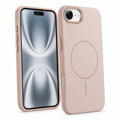 Slim rose gold MagSafe Glam phone case for iPhone 17e and 16e – best slim phone case Canada