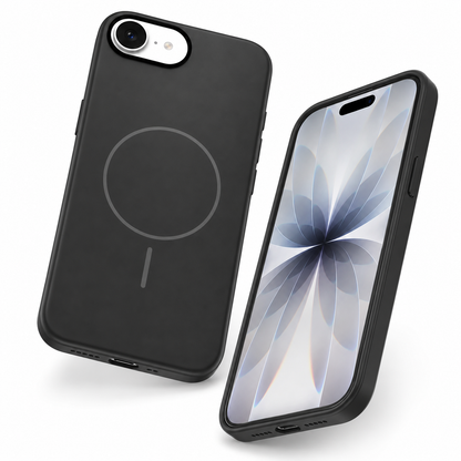 Black protective silicone case for Apple iPhone 17e and 16e – durable phone cases Canada