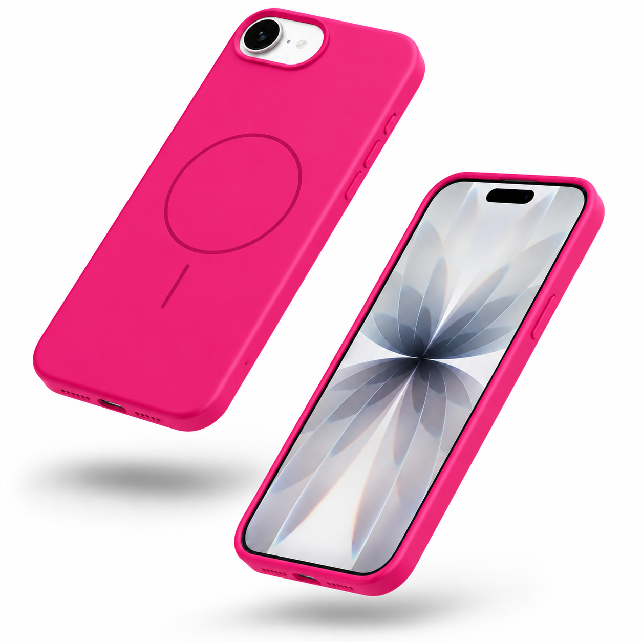 Slim hot pink MagSafe Case for Apple iPhone 17e and 16e – affordable phone cases Canada