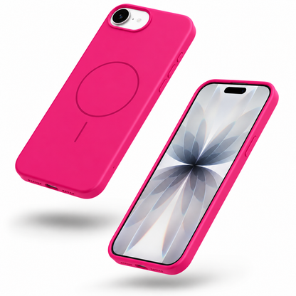 Slim hot pink MagSafe Case for Apple iPhone 17e and 16e – affordable phone cases Canada