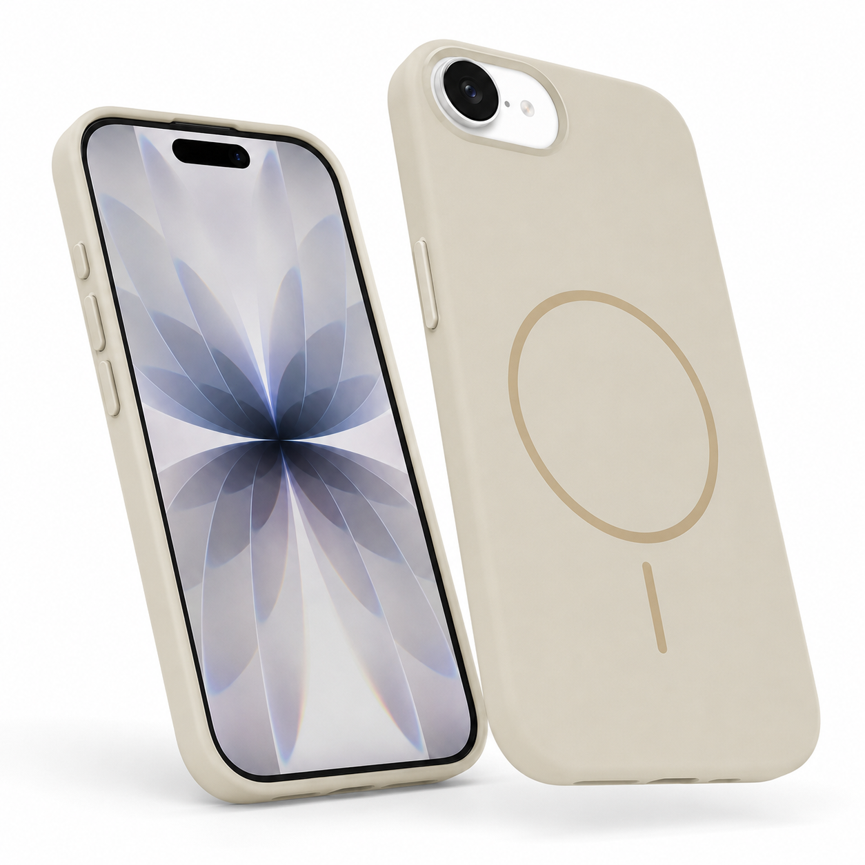 Apple iPhone 17e and 16e Starlight Vibrant Case angled view – smartphone accessories Canada