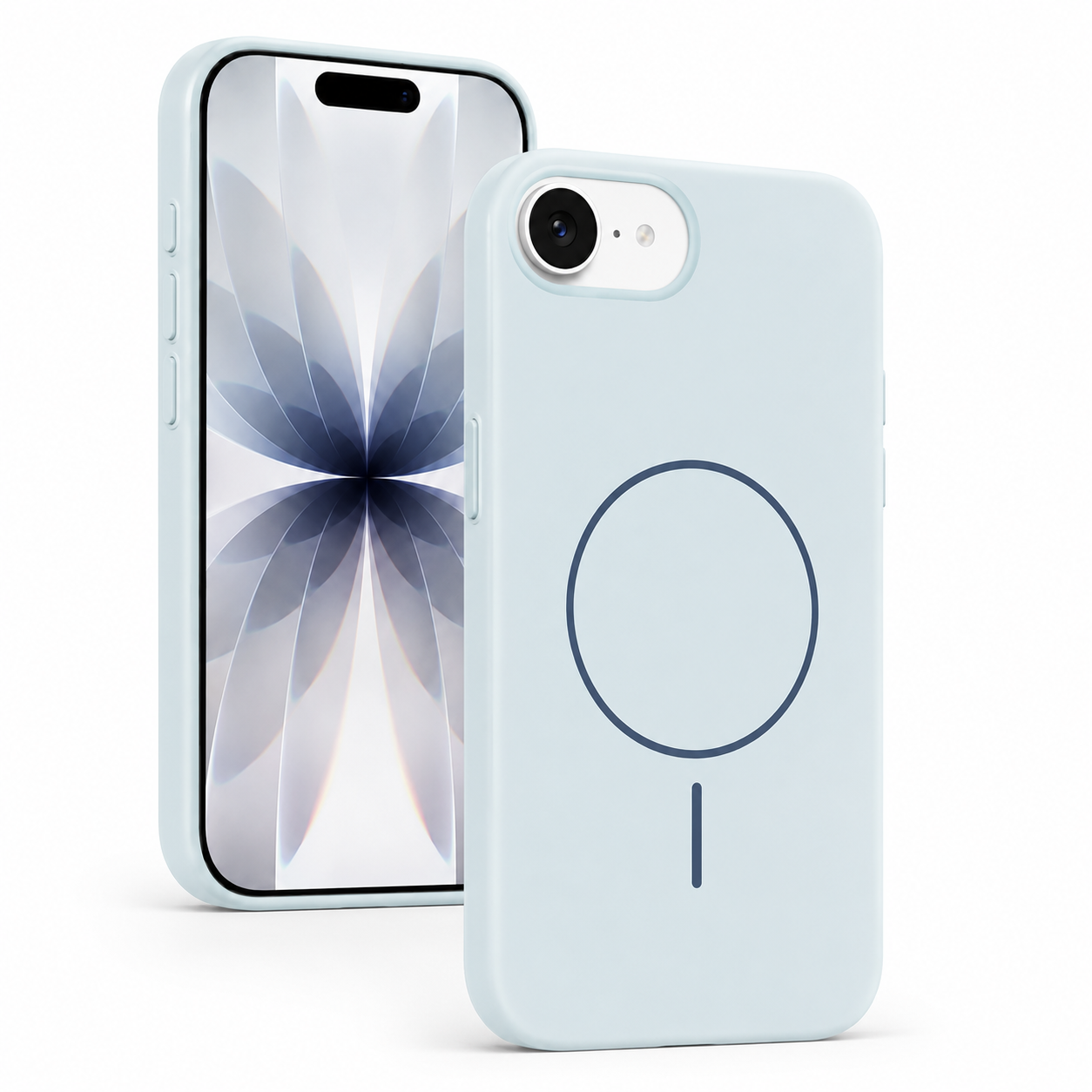 Sky blue MagSafe protective mobile cover – durable phone cases Canada