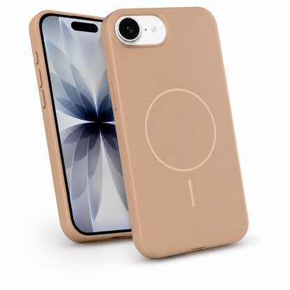 Desert gold protective silicone mobile cover back view – buy phone cases online Canada