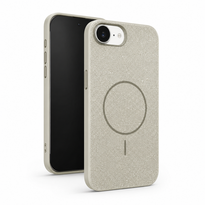 Slim grey Glitsy MagSafe mobile case for Apple iPhone 17e and 16e – best slim phone case Canada
