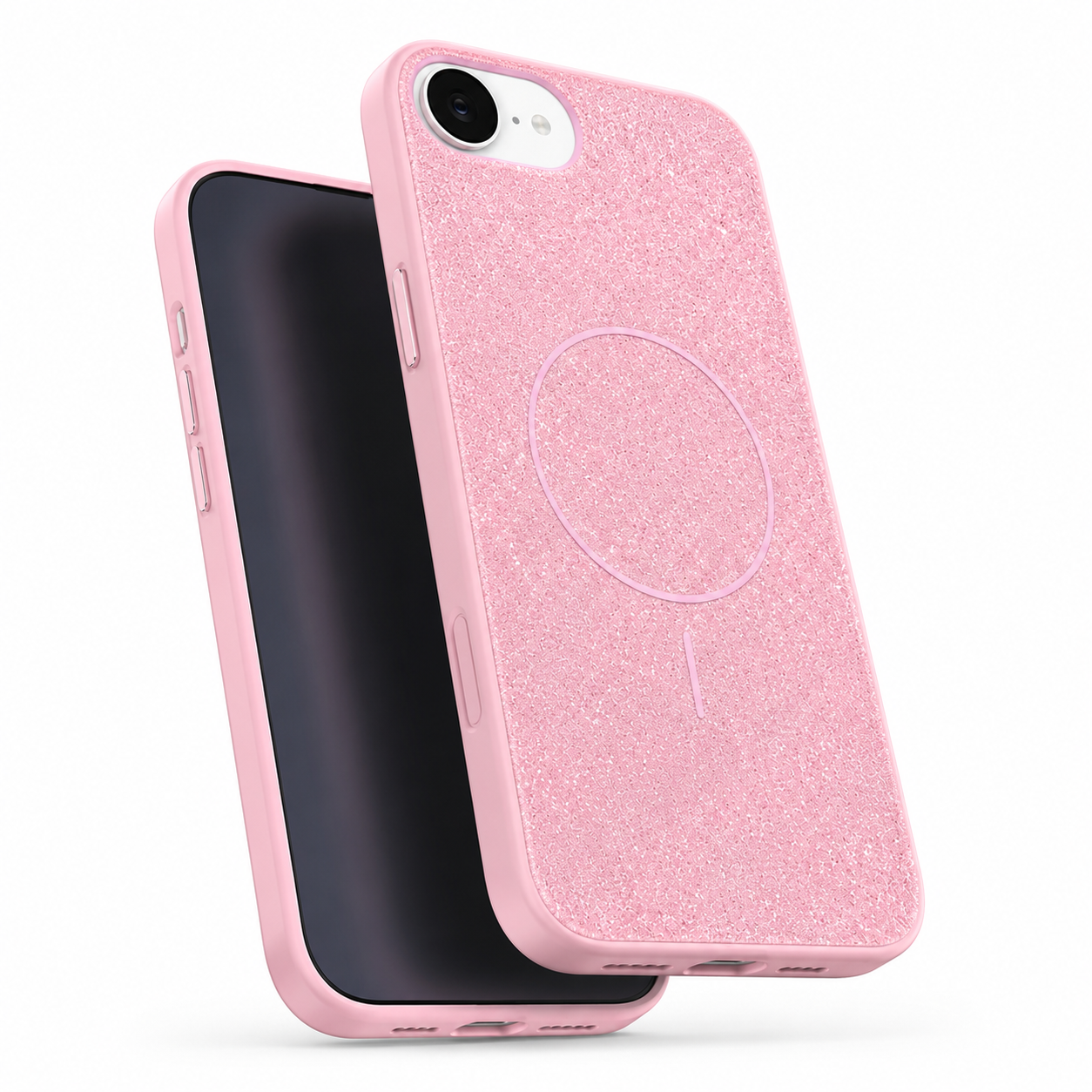 Slim rose gold Glitsy phone case for Apple iPhone 17e and 16e – affordable phone cases Canada
