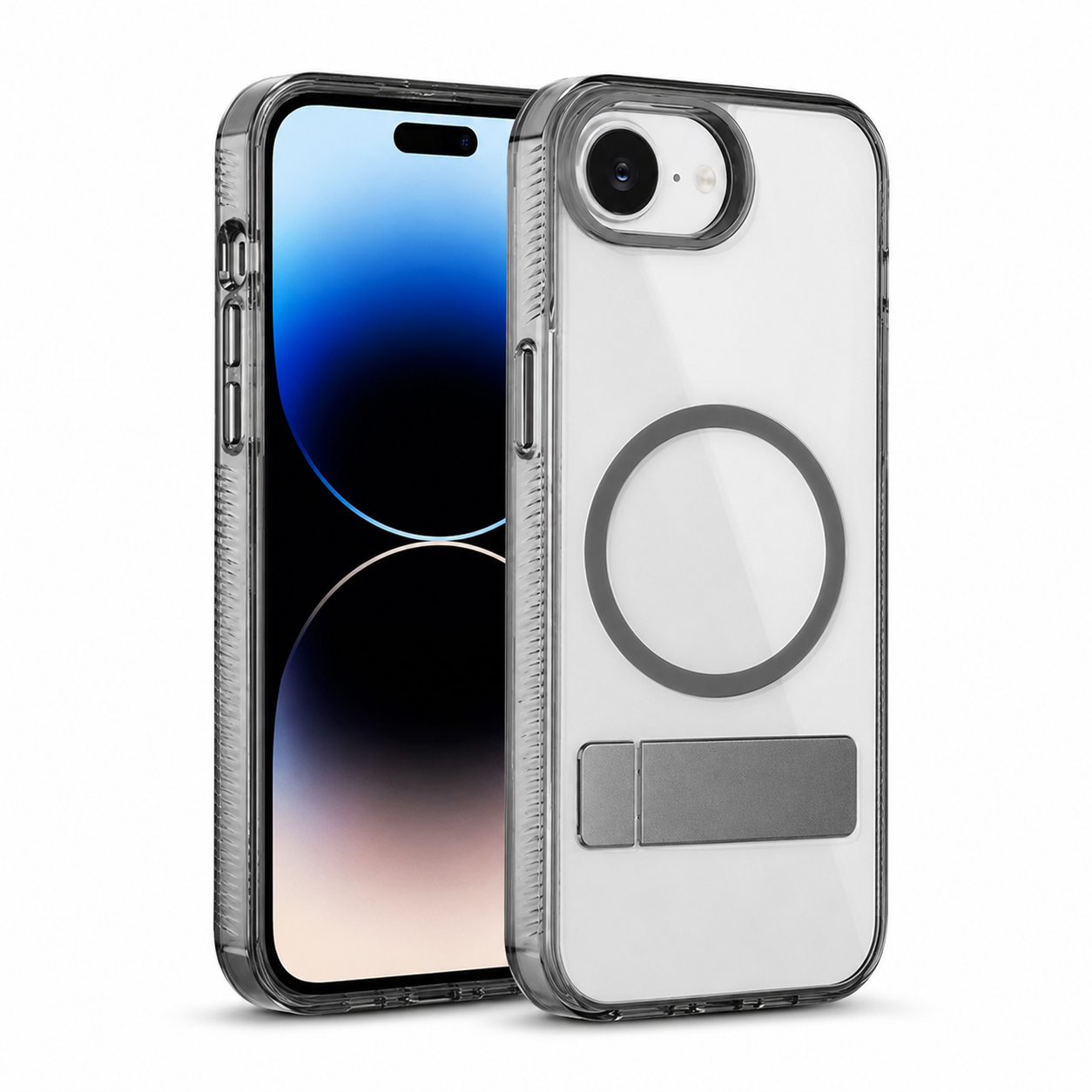 Black MagSafe 3-Angle Metal Stand Case for Apple iPhone 17e and 16e – iPhone cases Canada