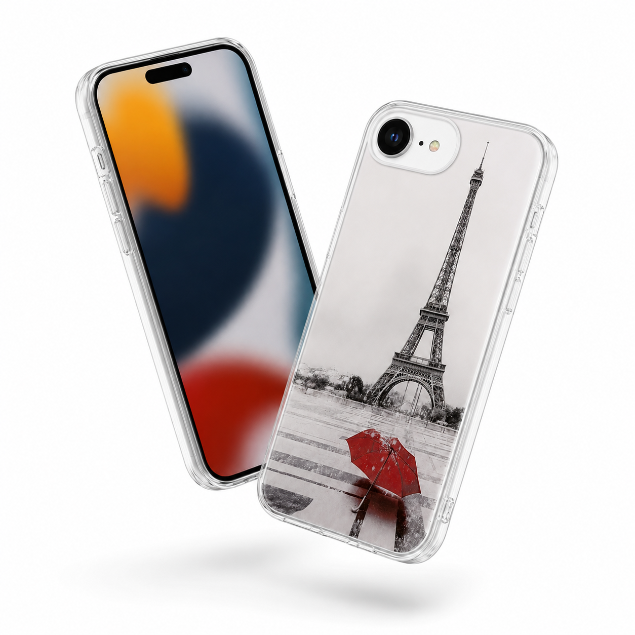 iPhone 17e and 16e Paris Umbrella printed MagSafe cover back view – buy phone cases online Canada