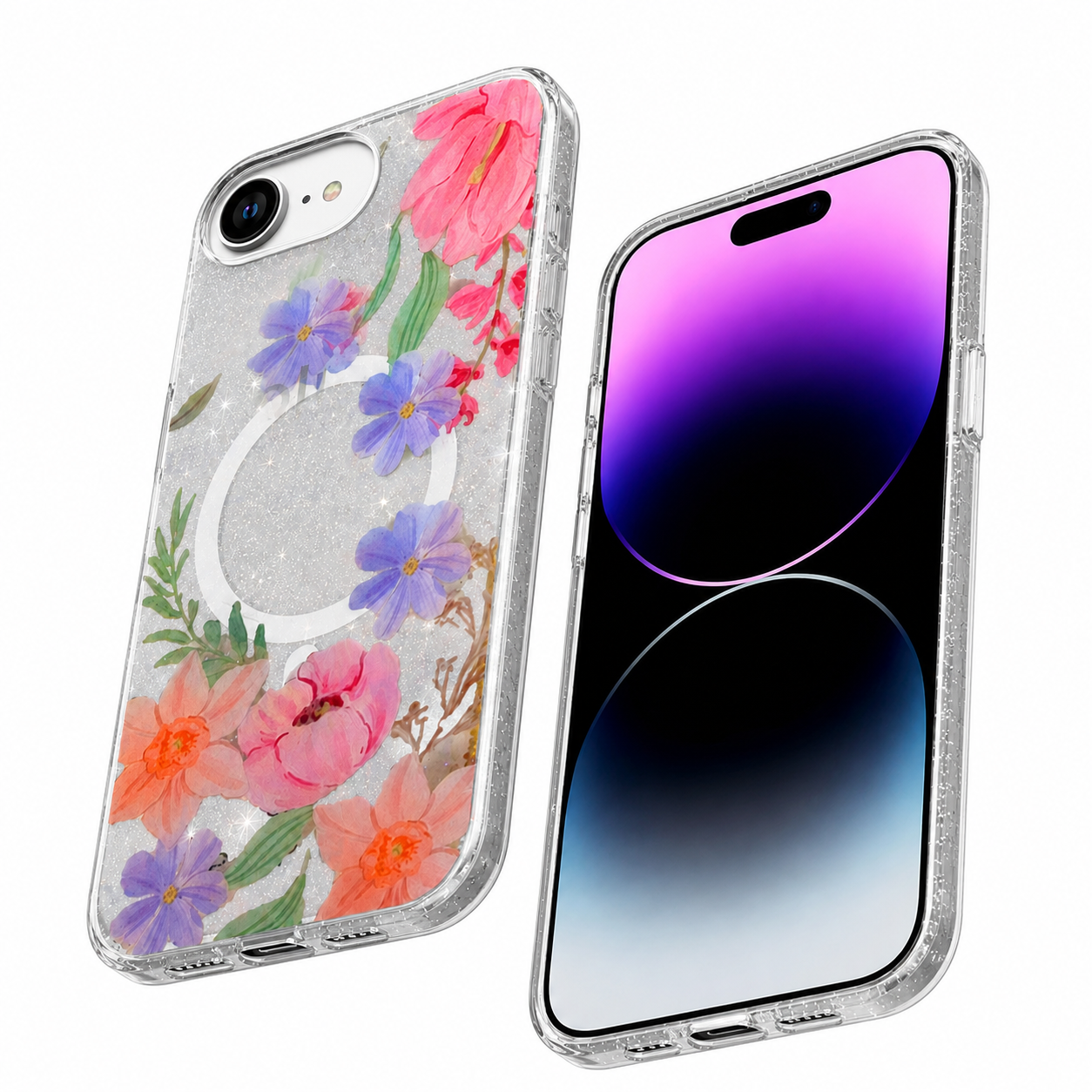 Garden Glow MagSafe protective cover with raised camera edges – durable phone cases Canada