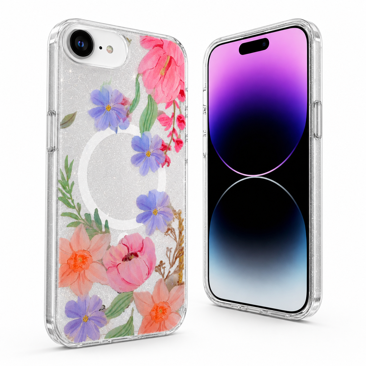 Apple iPhone 17e and 16e Garden Glow design case side angle – mobile accessories Canada
